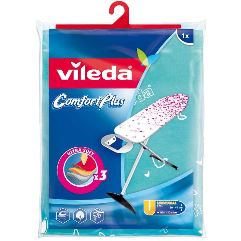 Vileda Comfort Plus Universal Ironing Board Cover Choice of Colours eBay